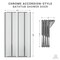 Anzzi 56 in. x 33 in. Accordion-Style Framed Chrome Bathtub Shower Door SD-AZ16-01CH - alternate 2